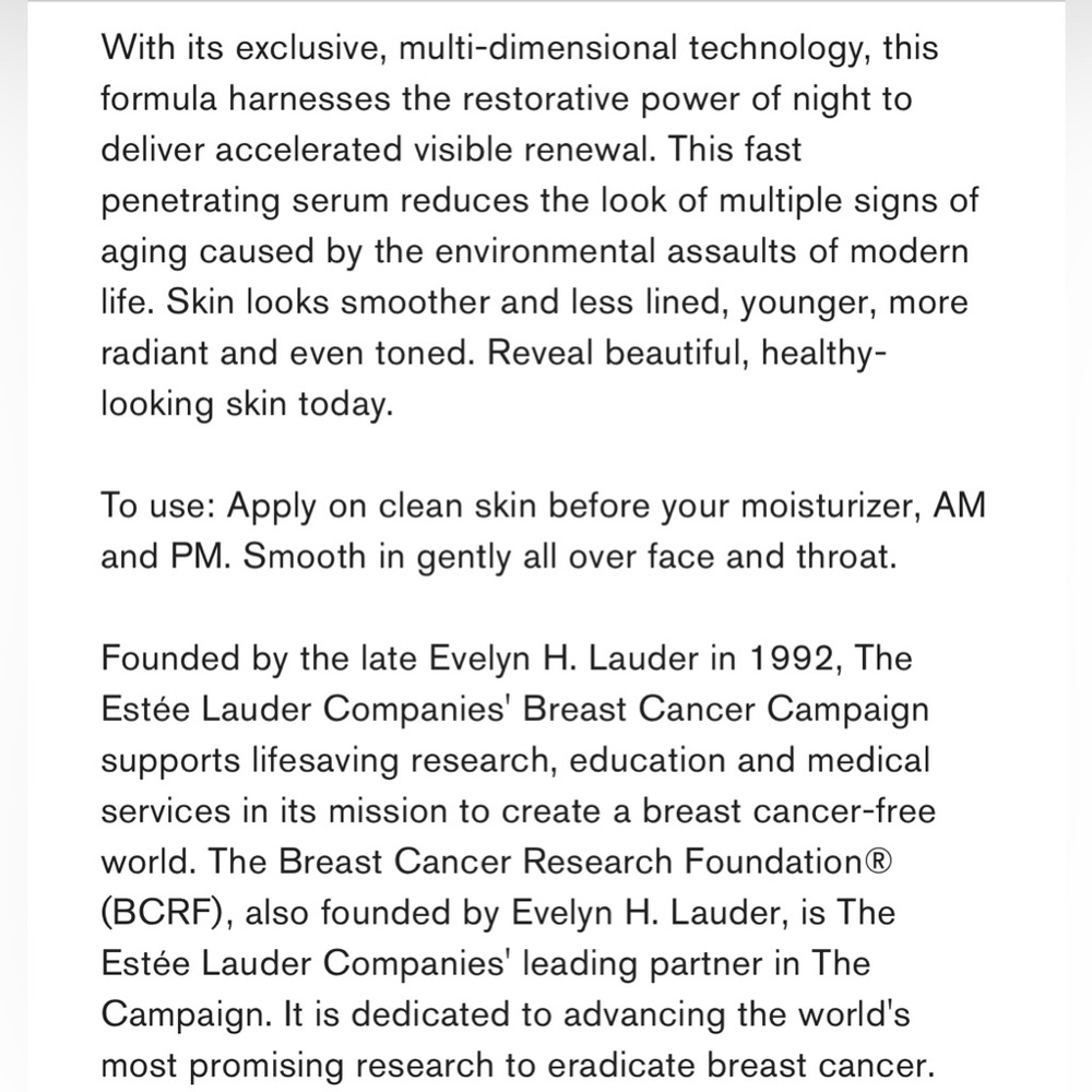Estée Lauder Advanced Night Repair- Limited Edition Breast Cancer Awareness Set - Picture 7 of 11